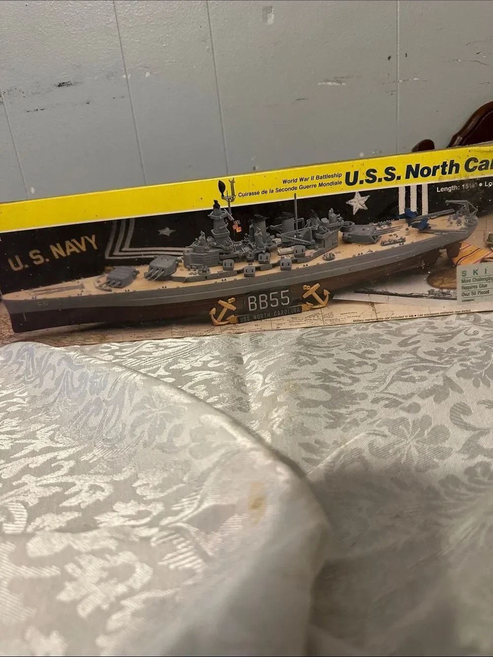 Vintage USS North Carolina BB55 Model Battleship Model Kit